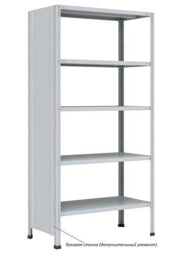 Стеллаж металлический Титан МС-750 1800x1500x600/4