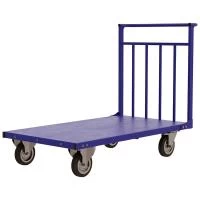 Тележка платформенная ТПУ 7 (г/п 800 кг, 1400x800 мм, колёса усиленная чёрная резина 200 мм)